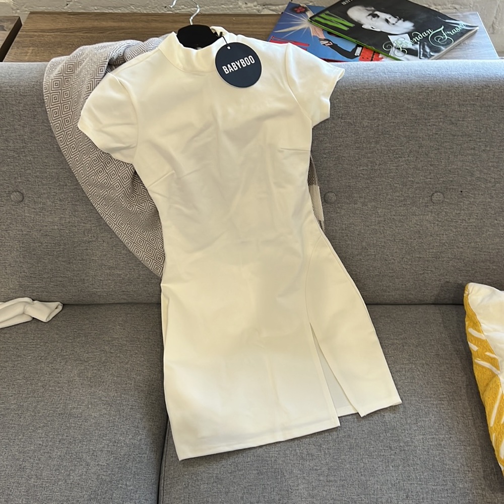 #brandnew white dress. #Babyboo